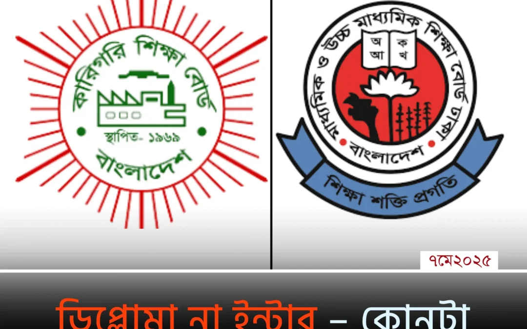 ডিপ্লোমা না ইন্টার? নিজের ক্যারিয়ারের সেরা সিদ্ধান্ত এখনই নিন!