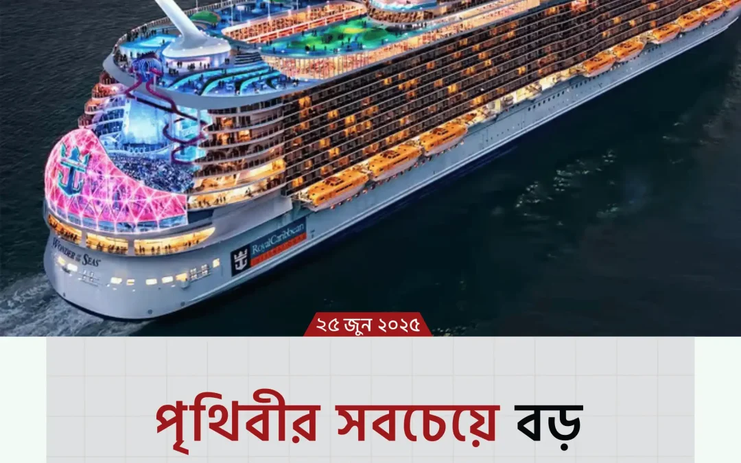 The largest ship in the world: পৃথিবীর সবচেয়ে বড় যাত্রীবাহী জাহাজ