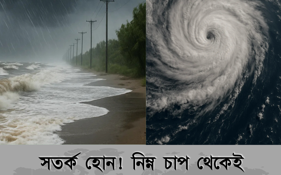 সতর্ক হোন! নিম্ন চাপ থেকেই শুরু হতে পারে ভয়াবহ দুর্যোগ