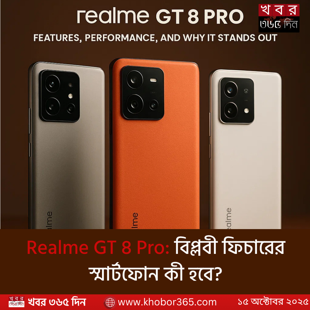 realme gt 8 pro স্মার্টফোনের লেটেস্ট মডেল ও ডিজাইন
