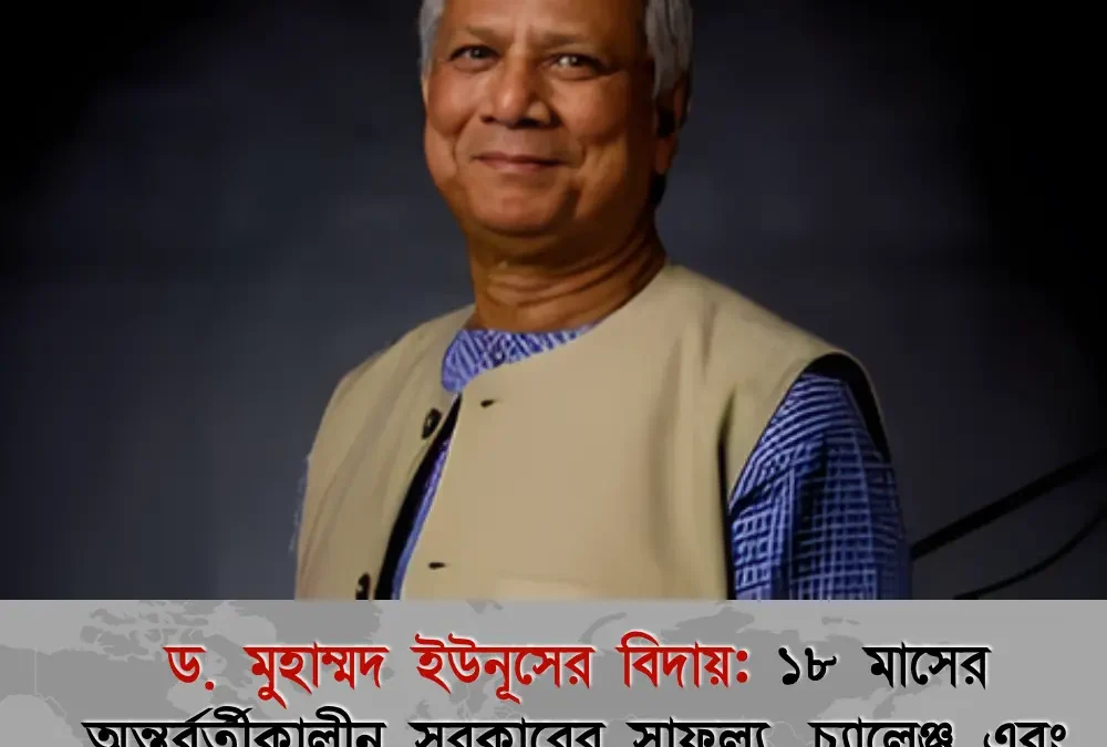 ড. মুহাম্মদ ইউনূসের বিদায়
