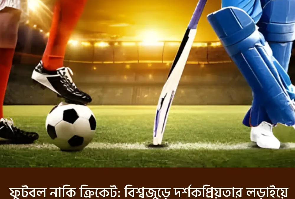 ফুটবল নাকি ক্রিকেট: বিশ্বজুড়ে দর্শকপ্রিয়তার লড়াইয়ে এগিয়ে আছে কোন খেলাটি?