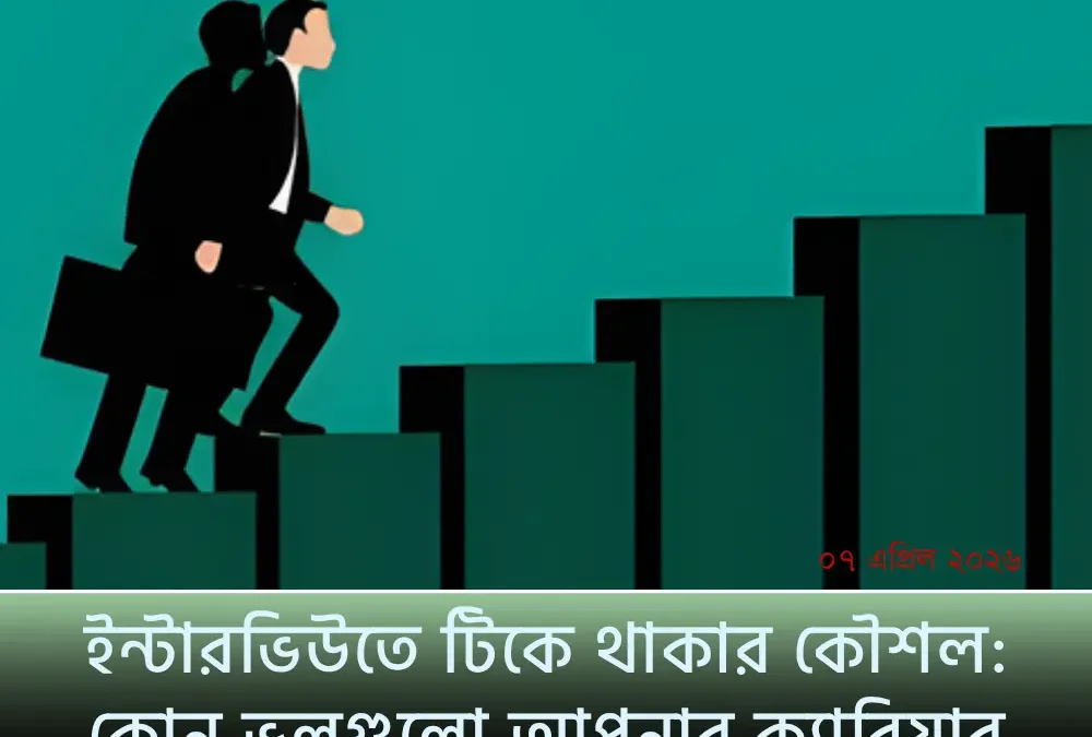 ইন্টারভিউতে টিকে থাকার কৌশল: কোন ভুলগুলো আপনার ক্যারিয়ার ধ্বংস করতে পারে?